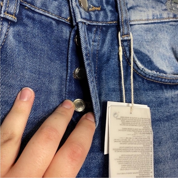 Zara Star Studded Jeans 2 NWT Blue - Picture 15 of 15